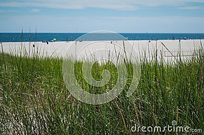 Beach and Dunes â€“ Summer in the Hamptons Stock Photo